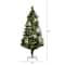 5ft. Fiber Optic Warm White LED Lights Pine Artificial Christmas Tree